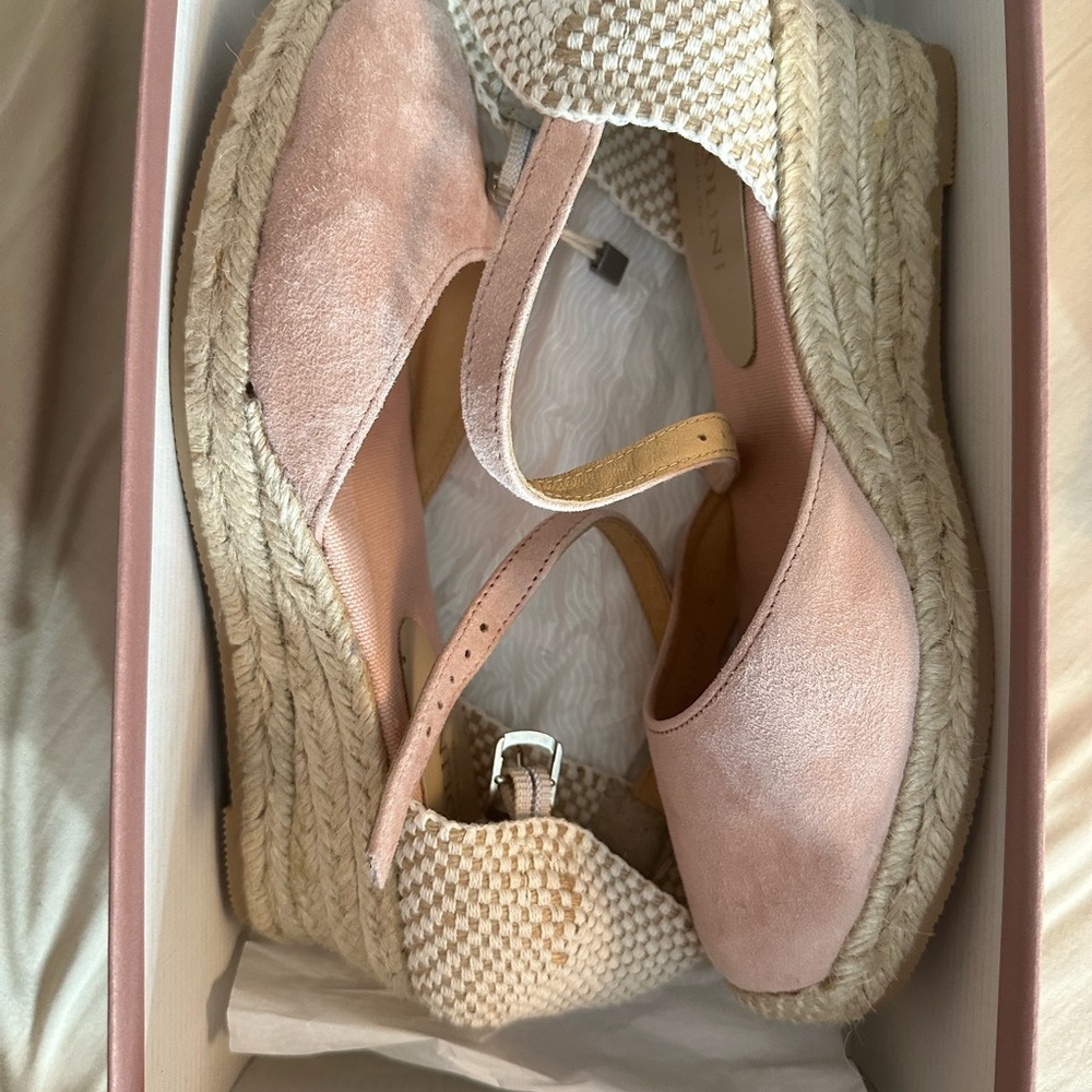 CARLO PAZOLINI ESPADRILLES SIZE 36 LEATHER